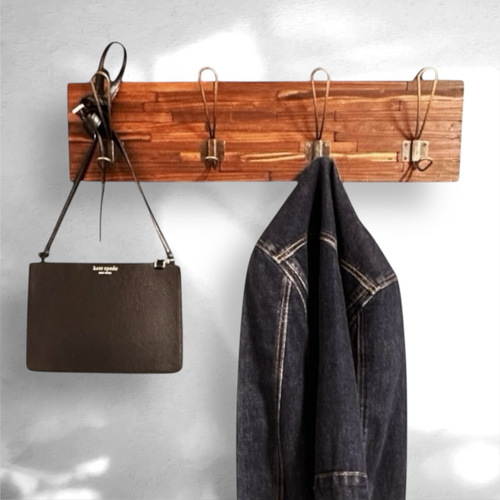 ウォールハンガーラック　壁掛けハンガーラック　ヴィンテージ アンティーク ウォールラック 壁掛け フックラック ハンガーラック コートラック