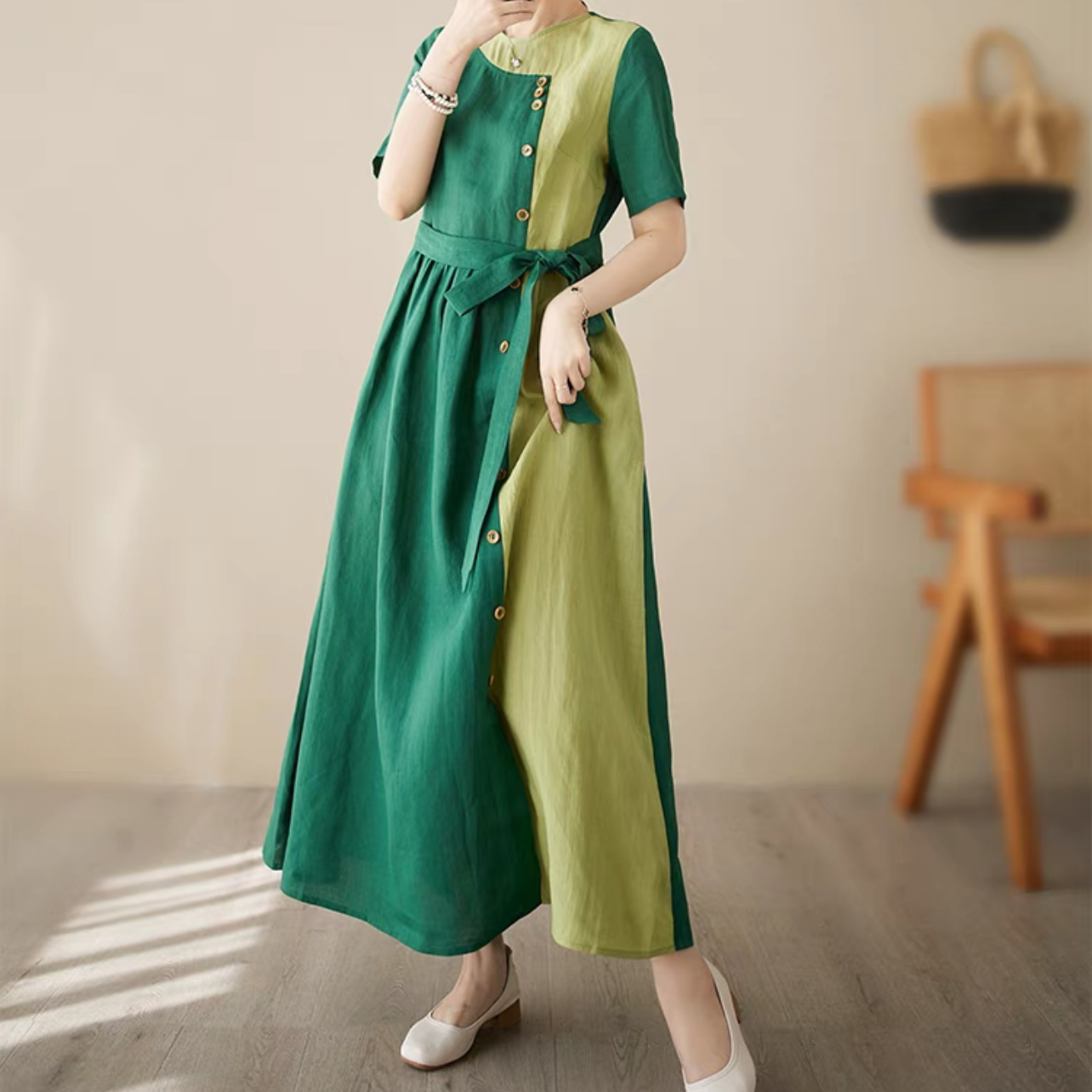 夏色新作2025、ロングスカート、夏スカート