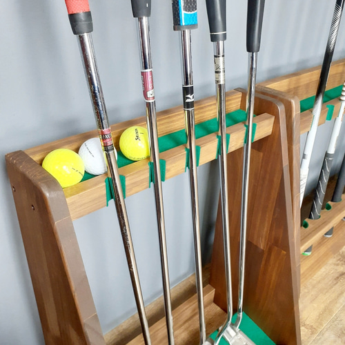 WOODWORKS パターラック 5本掛け 木製 日本製 【 パターマット