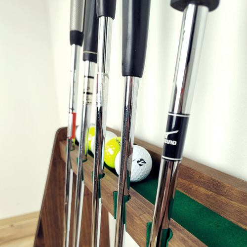 WOODWORKS パターラック 5本掛け 木製 日本製 【 パターマット