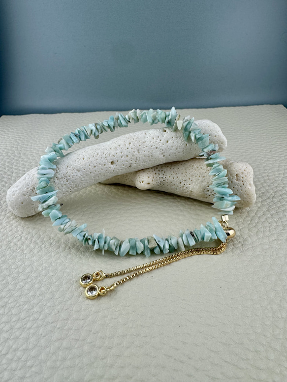 ラリマーブレスレット夏