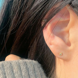 20g 18g 16g 14K金 ゴールド 星の光 スター ヘリックス 軟骨 トラガス イヤリング ピアス ラブレット 12枚目の画像