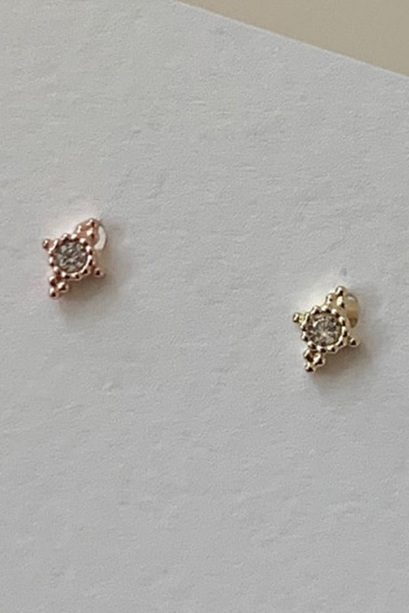 20g 18g 16g 14K金 ゴールド 星の光 スター ヘリックス 軟骨 トラガス イヤリング ピアス ラブレット 1枚目の画像