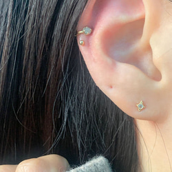 20g 18g 16g 14K金 ゴールド 星の光 スター ヘリックス 軟骨 トラガス イヤリング ピアス ラブレット 10枚目の画像