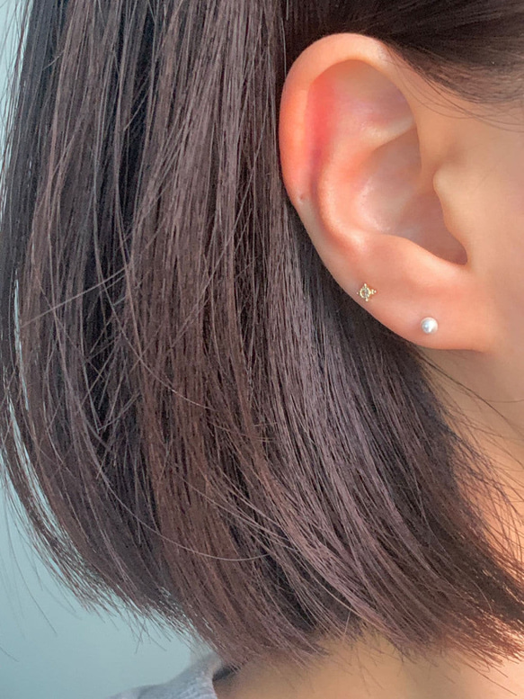 20g 18g 16g 14K金 ゴールド 星の光 スター ヘリックス 軟骨 トラガス イヤリング ピアス ラブレット 15枚目の画像