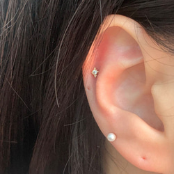 20g 18g 16g 14K金 ゴールド 星の光 スター ヘリックス 軟骨 トラガス イヤリング ピアス ラブレット 7枚目の画像