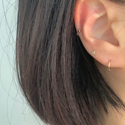 20g 18g 16g 14K金 ゴールド 星の光 スター ヘリックス 軟骨 トラガス イヤリング ピアス ラブレット 14枚目の画像