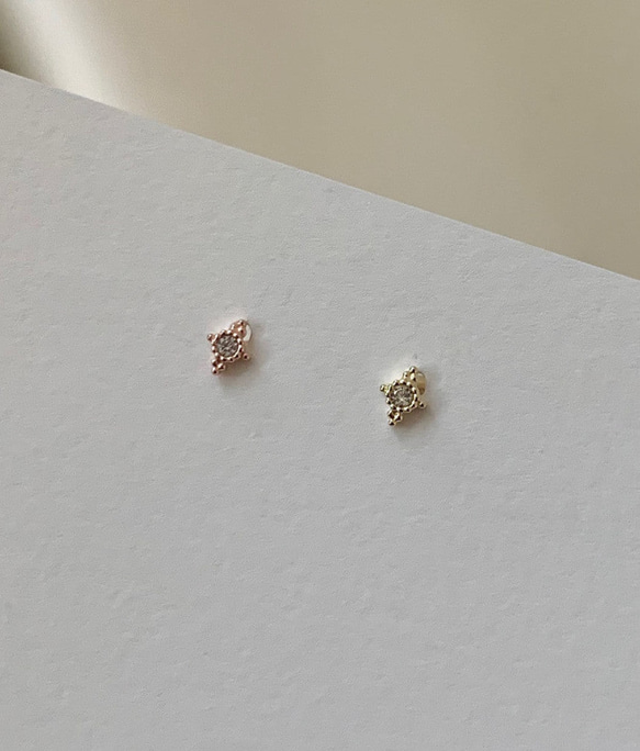 20g 18g 16g 14K金 ゴールド 星の光 スター ヘリックス 軟骨 トラガス イヤリング ピアス ラブレット 5枚目の画像