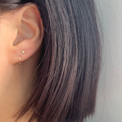 20g 18g 16g 14K金 ゴールド 星の光 スター ヘリックス 軟骨 トラガス イヤリング ピアス ラブレット 17枚目の画像