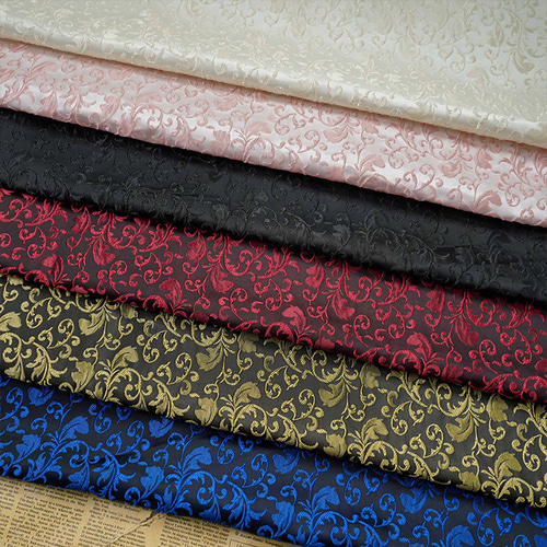 長さ1m ジャガード生地 大判 6色 浮彫 北欧風 綺麗 上品 布 きじ 色織