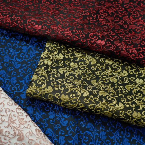 長さ1m ジャガード生地 大判 6色 浮彫 北欧風 綺麗 上品 布 きじ 色織