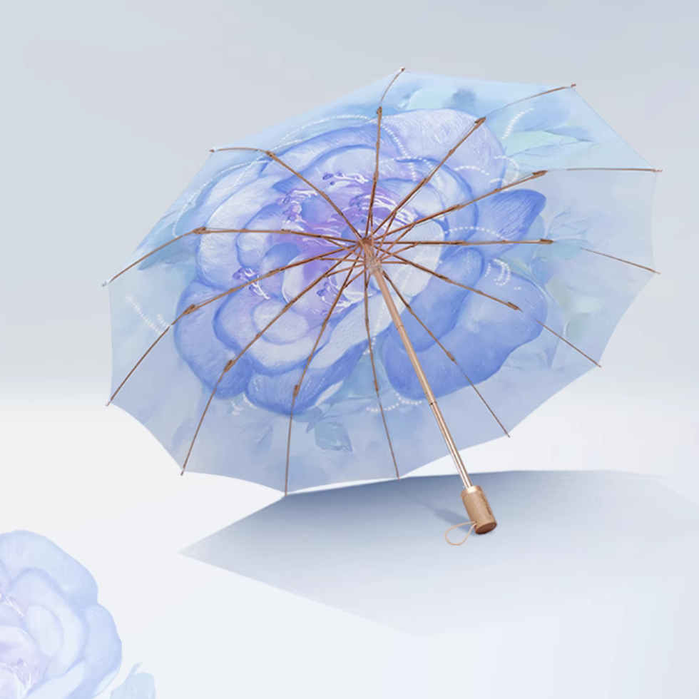 ☀晴雨兼用三つ折り☂軽量傘 ☂日傘 雨傘☂花柄ꕥ