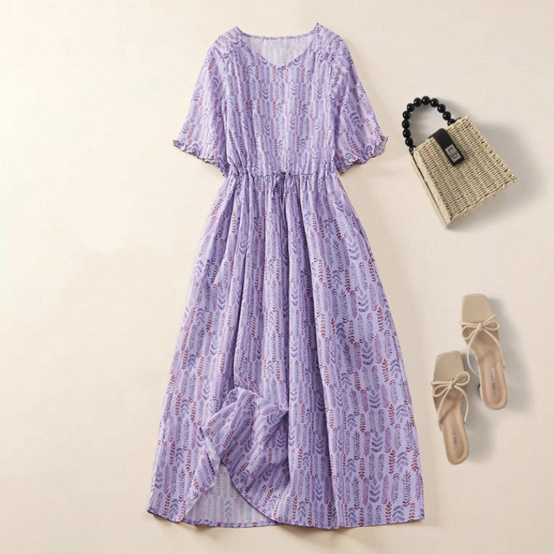 夏♡ワンピース♡通勤♡通学♡綿麻