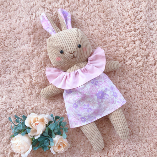 期間限定価格♡着せ替えぬいぐるみ ワンピースセット うさぎ2カラー