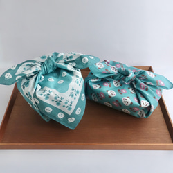 北欧パンダのハンカチ《ブルー》 8枚目の画像