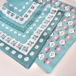 北欧パンダのハンカチ《ブルー》 6枚目の画像