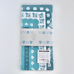 北欧パンダのハンカチ《ブルー》 11枚目の画像