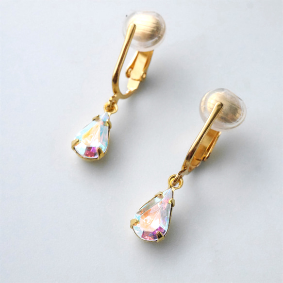 ヴィンテージビジューのイヤリング/ピアス aurore boreale 7枚目の画像