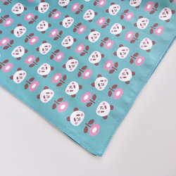 北欧パンダのハンカチ《ピンク》 5枚目の画像