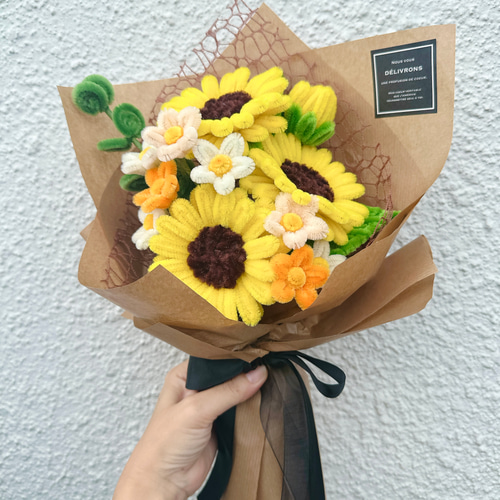 【オーダー用】モールフラワー 枯れない花束 造花 韓国インテリア ブーケ モールフラワー 枯れない花束 フラワーブーケ インテリア 韓国