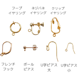 ヴィンテージビジューのイヤリング/ピアス beige givre 7枚目の画像