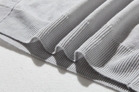 ★現貨★柔軟舒適！灰色連帽針織套頭刺繡上衣 250615-1 第9張的照片