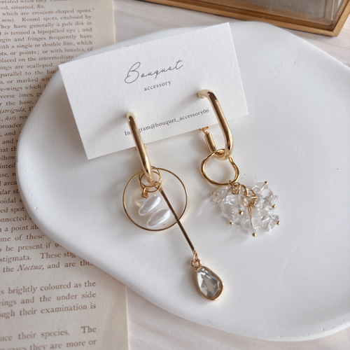 アシンメトリーピアス/イヤリング ピアス（その他） Bouquet 通販