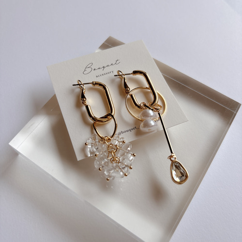 アシンメトリーピアス/イヤリング ピアス（その他） Bouquet 通販