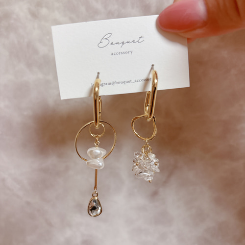 アシンメトリーピアス/イヤリング ピアス（その他） Bouquet 通販
