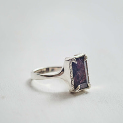 アイオライトサンストーンのシルバーリング(Silver950/天然石/指輪) 6枚目の画像