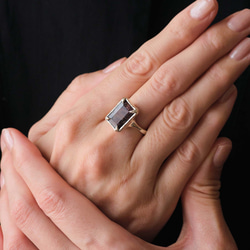 アイオライトサンストーンのシルバーリング(Silver950/天然石/指輪) 2枚目の画像