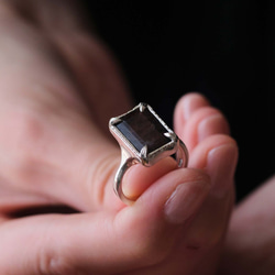 アイオライトサンストーンのシルバーリング(Silver950/天然石/指輪) 8枚目の画像