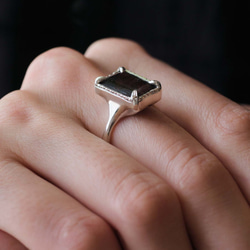 アイオライトサンストーンのシルバーリング(Silver950/天然石/指輪) 5枚目の画像