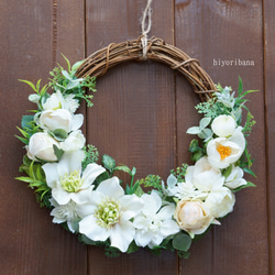 箱庭リース(white petals） 2枚目の画像