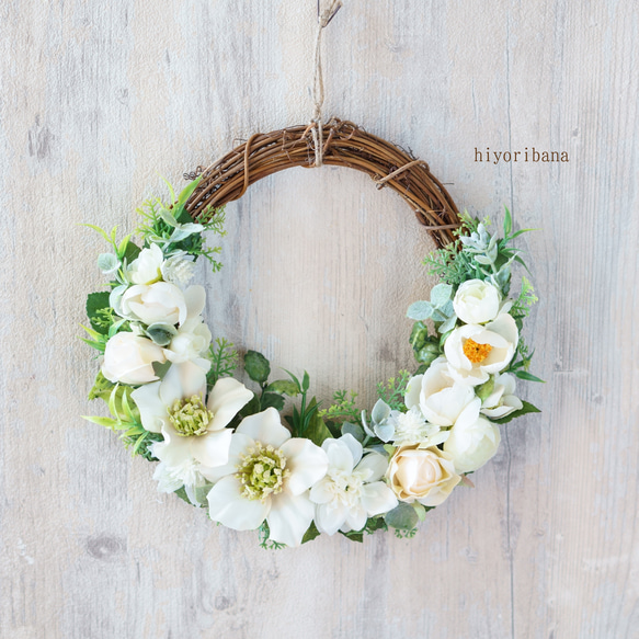 箱庭リース(white petals） 3枚目の画像