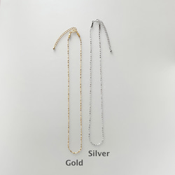 【選べるカラー！】ブルーコッパーターコイズプチネックレスセット  夏アクセ ゴールド シルバーアクセサリー 9枚目の画像