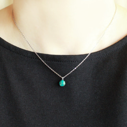 【選べるカラー！】ブルーコッパーターコイズプチネックレスセット  夏アクセ ゴールド シルバーアクセサリー 17枚目の画像