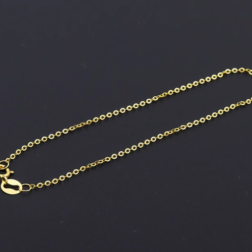 18KK18あずきチェーンブレスレット / アンクレット刻印入au750K18金