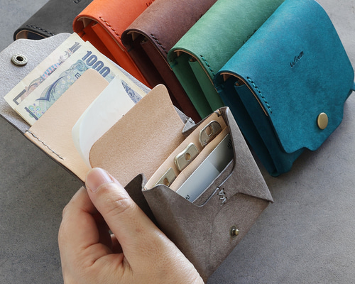 お札が折れない鍵が入るコンパクト財布 LF-031 マルゴー×ヌメ革ツｰトン