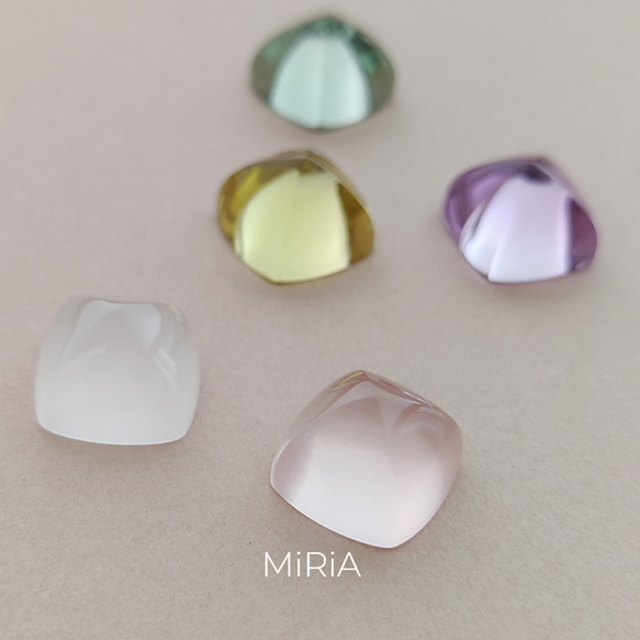 7ct レモンクォーツ・ルース　シュガーローフカット　オリジナルリングお仕立て可 3枚目の画像