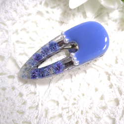 カラリーヘアクリップ ライトブルー 2枚目の画像
