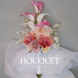 アーティフィシャルフラワーブーケ ウェディングブーケ クラッチブーケ