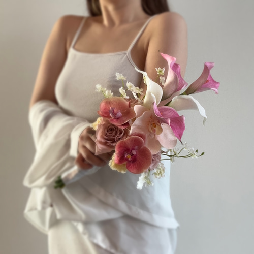 アーティフィシャルフラワーブーケ ウェディングブーケ クラッチブーケ