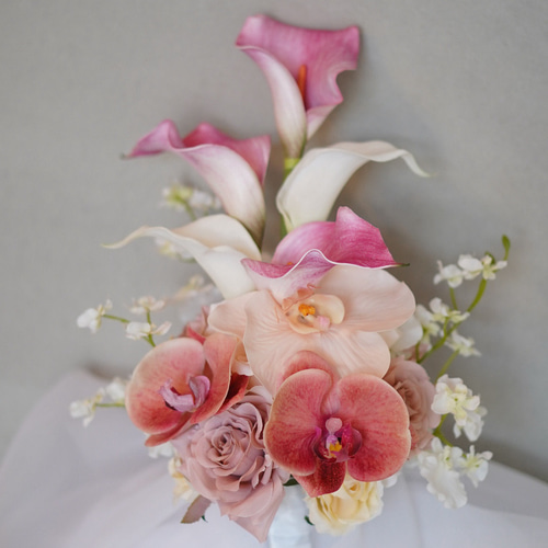 アーティフィシャルフラワーブーケ、クラッチブーケ、ウエディングブーケ、造花ブーケ アーティフィシャルフラワーブーケ ウェディングブーケ クラッチ