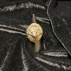✨️一点物✨️金色のライオンRING ✨️一点物✨️金色のライオンRING 指輪・リング しゅう 通販