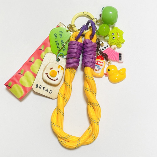 じゃらじゃらキーホルダー キーホルダー バッグチャーム グリーン