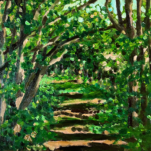 ジークレー 絵画 キャンバス「森の散歩道」アート インテリア Giclée