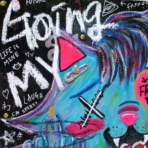 【S3号】GOING MY WAY【現代アート/絵/イラスト/ポップアート】 S3号】GOING MY WAY【現代アート/絵/イラスト/ポップアート】 絵画
