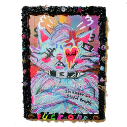 手作り絵画 SALE＊2022年製】Highway to HELL 現代アート イラスト 絵画