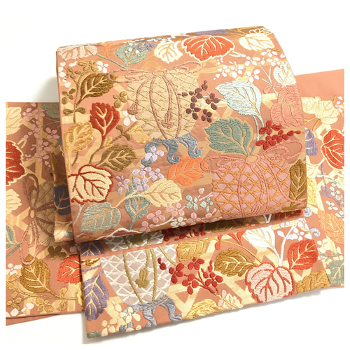 夏帯　袋帯　クリームベージュ　トンボ刺繍　変わり織り　新品未仕立品 楽天市場】夏帯 刺繍の通販